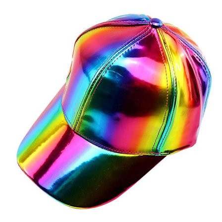 Damehatte Dame Baseball Caps Udendørs Hat Holografiske Justerbare Caps Regnbue Baseball Cap