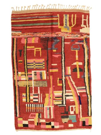 Berber Moroccan - Mid Atlas 197X302 Wełna, Dywan