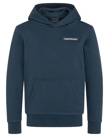 Peak Performance Logo Hood Sweatshirt Barn Blue Shadow (160 160)