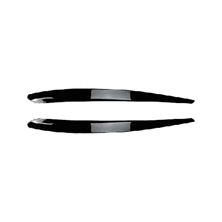 Bil Ljus Svarta Strålkastarögonbryn Strålkastare Trimlock för Superb B8 2016-2018