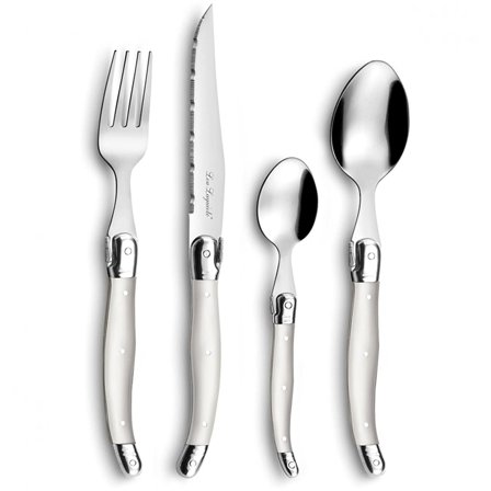 Lou laguiole Tradition ruokailuvälinesarja 24-osaa, pearl