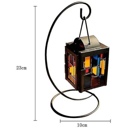 Marokkansk Jernmønstret Glasslykt Teelysholder