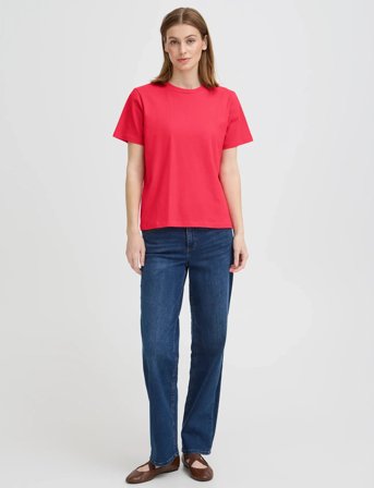 ICHI Ihpalmer Loose Ss - Red - S