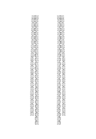 SNÖ of Sweden Siri Stone Tassle Ear Örhängen Dam Silver ONESIZE