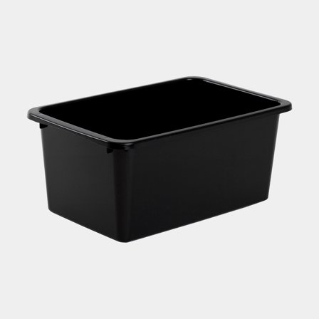 Förvaringslåda i plast - Nordiska Plast Store It, svart, 285 x 185 x 125 mm, 5 liter