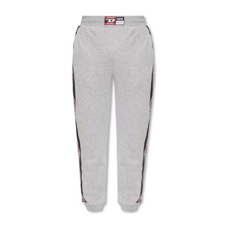 Diesel, Amsb-Bounss-Ht 02 sweatpants Grijs, Heren, Maat:M,print
