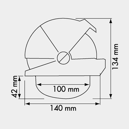 Kompass Plastimo Offshore 105 vit svart platt ros