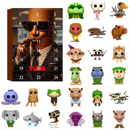 24 kpl italialainen figuuri Brainrot Tung Sahur Tralalero Tralala puiset tikkuhahmot Eufonium krokotiili Shimpanzini Bananini malli