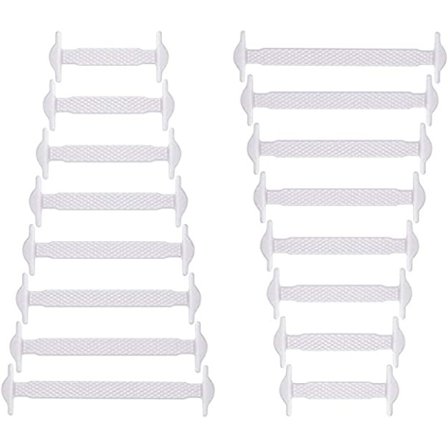 Voksne og børn fri snørebånd (hvid), casual snørebånd spænde,