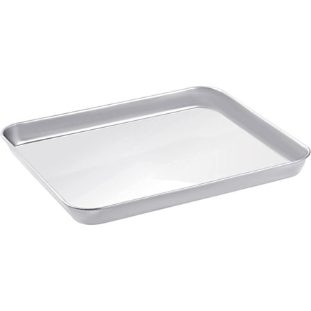 Ruostumattomasta teräksestä valmistettu uunivuoka leivontaan ja paistamiseen, 26 x 20 x