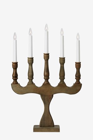 Markslöjd - Ljusstake Svaneholm 5L - Grå - Adventsljusstakar - Från Homeroom