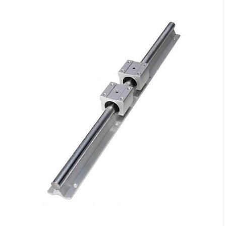 Linjära skenor och lager, 1 st Linjär styrskena 500 mm + 2 st Linjära lager 12 mm Glidblock SBR12U