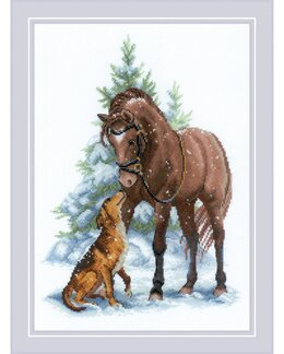 Broderikit Billede Bedste Ven - Riolis