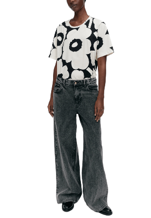 Marimekko Tunnit Unikko T-shirts Dam Vit M