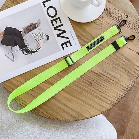 Minimalistisk mobiltelefonhängsnöre, bredband utan åtdragning runt halsen, nyckelring, telefonrep kan hängas diagonalt, ID-kortshållare för arbete