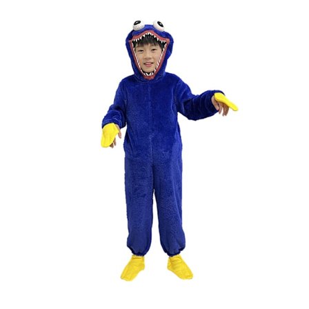 Poppy Playtime Huggy Wuggy Cosplay -asu, lasten Halloween-asu, koko M