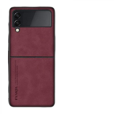 Etui for Samsung Galaxy Z Flip 4 5G 2022, Slank PU-Lær Mykt TPU-Kanter Full-Body Støtsikker Tynn Beskyttende Deksel