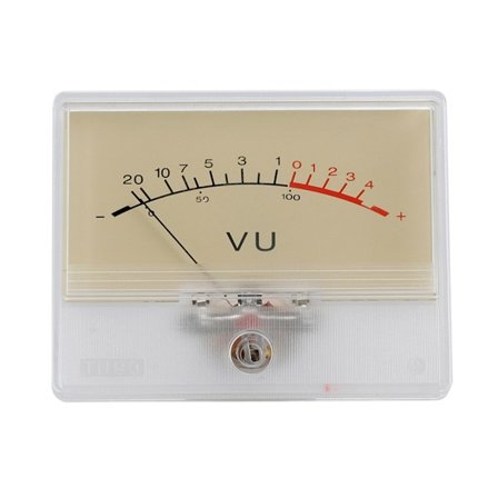 Høj følsomhed VU Meter Gult panel VU Meter Digital forstærker Pointer Lydniveau Brugt til Home Audio Theater Mixer-