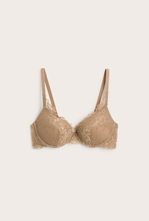 Kappahl | Spetsklädd push up-bh | Beige