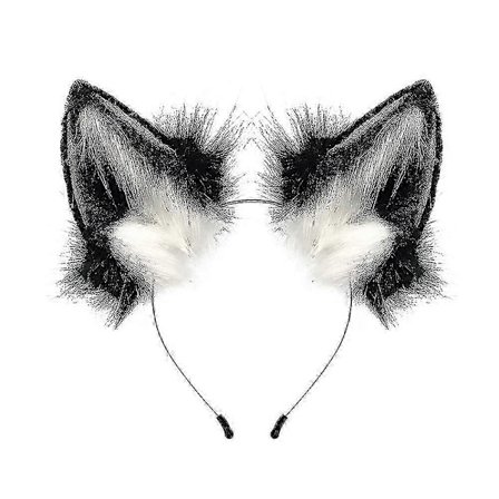 Håndlagde Kunstige Pels Rev Ulveører Hodebånd Halloween Jul Cosplay Fest Kostyme Tilbehør