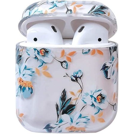 Airpods 2 Skyddsskal Transparent och slät PC Stötsäker utan cover Skyddsskal