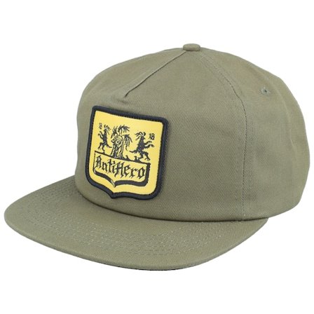 Antihero - Coat Of Arms Olive Halfmoon Snapback Snapback Green Cap - @ Hatstore