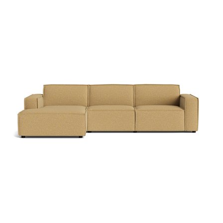 Lyon chaiselong sofa, venstrevendt - Puente Gul - 304x160x80cm - Stor Chaiselong Sofa med Moderne Design til Afslapning og Hygge