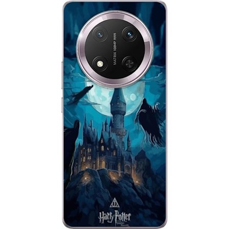 Yhteensopiva Puhelinkuori Honor Honor Magic7 Lite Maaginen fantasiakuvaus, jossa linna kuunvalossa ja leijuvat olentot, pimeä satuilmapiiri noitatait