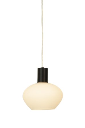 Aneta Lighting BELL vinduspendel, svart/hvit, E14, 4m ledning, støpsel og brytere