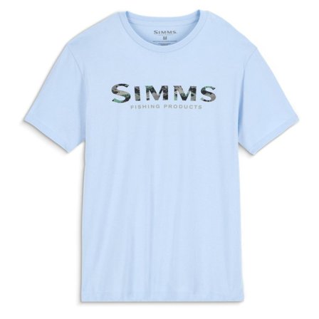 Simms Shroud Fill Logo T-Shirt Sky Blue - S