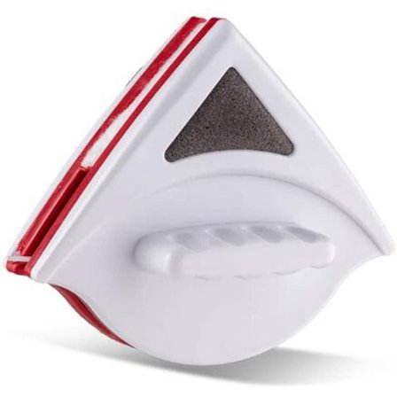 Rød - 1 x Dobbeltsidet Magnetisk Rengøringsbørste 15-24mm, Vindue C
