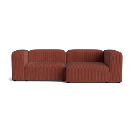 Milo chaiselong sofa, højrevendt | 260cm - Lincoln Kobber - 260x130x72 - Sofa, chaiselong