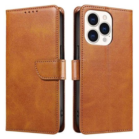 Mobilskal för iPhone 14 Pro Max, Fyrkantigt Lås Anti-chock Flip Läderplånboksfodral med Ställ