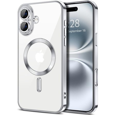 iPhone 17 Cover – Metallisk Cover med Magnetisk Kompatibilitet, Slankt Design - Sølv sølv