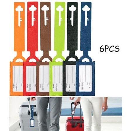 Bagagemerke, Reiseidentifikasjonsmerker, Adresseholder, Koffertidentifikasjonsmerker for fly, Bagagemerkeholder i skinn