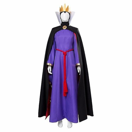 Ond Dronning Cosplay Kostumer Kvinder Disney Snehvide Den Onde Dronning Cosplay Kjole Outfit Voksen Halloween Karneval Kostumer