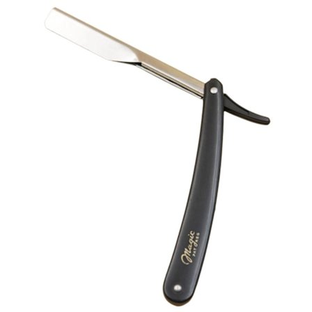 Barberblad Rakhyvel Manuell Kolstål Vikbar Bekväm Rakverktyg Svart Frisörsalong X8F9