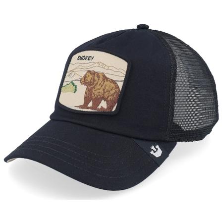 Goorin Bros. - Noir trucker Casquette - Camp Crasher Park Range Black Relaxed A-Frame Trucker @ Hatstore