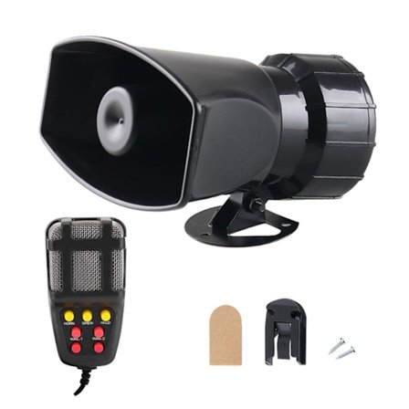 Alarmhorn 7 toner Høy og klar lyd Trådløs alarmhøyttaler for 12V biler lastebiler fritidskjøretøy båter