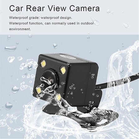 4 LED Lys Bagkamera Vandtæt Bred Vinkel