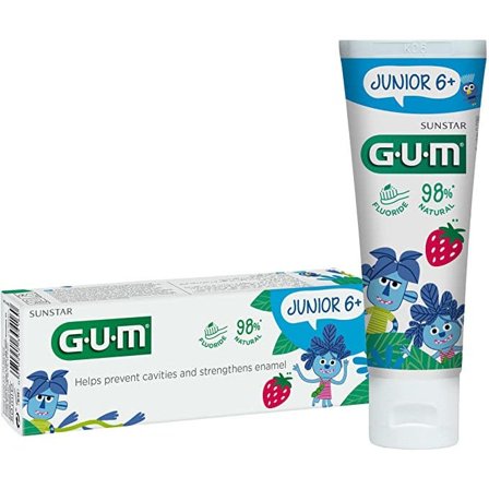 Gum Junior Dentifricio 6+ Anni Gusto Fragola 50ml