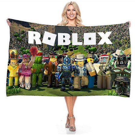 75 x 150 cm Roblox Strandhåndklær Mikrofiber Svømme Badehåndklær Tepper Håndklær