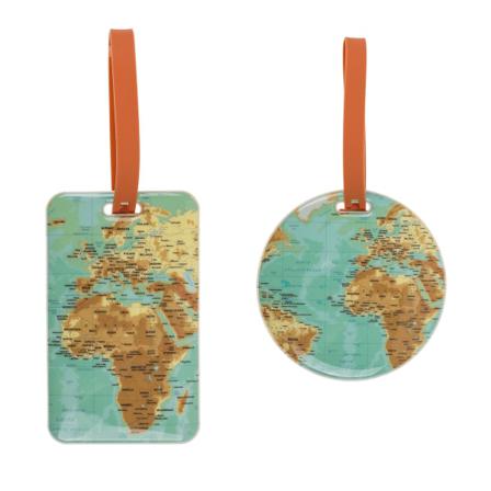 Bagagelapp / Tag Till Bagage - Fäst På Resväskan Multicolor 2-pack