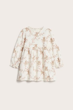 Newbie | Kjole med børstet innside | Offwhite