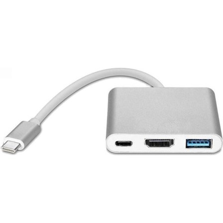 USB-C multiportadapter typ-C till HDMI tre-i-ett-omvandlare