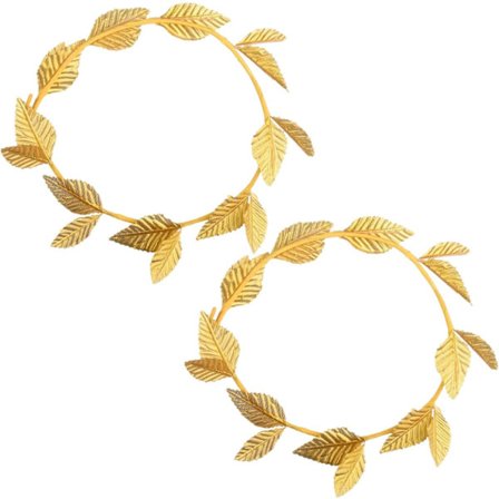 2-delad guldhuvudband romersk bladkrona guldhuvudring grekisk kronhuvudbonad för julfestdekoration fotorekvisita