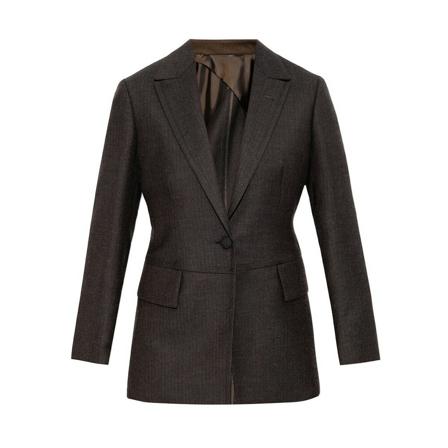 Salvatore Ferragamo Blazers , Bruin , Dames , Maat: 2XS