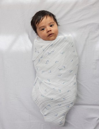 MarMar Copenhagen Swaddle - White - 100CM X 100CM