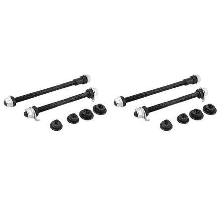 2 par cykelhjulnav axel fram bak stål solid spindel axel vintage bmx för vägspett 150m