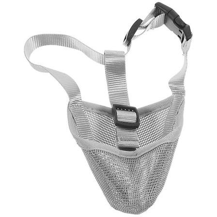 Hundesnute uten å bite eller bjeffe Grå M Hundemunnstykke laget av så